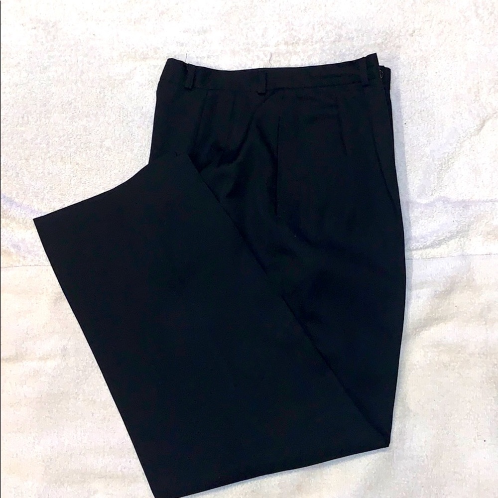TALBOTS High Waisted Black Trouser Pants.